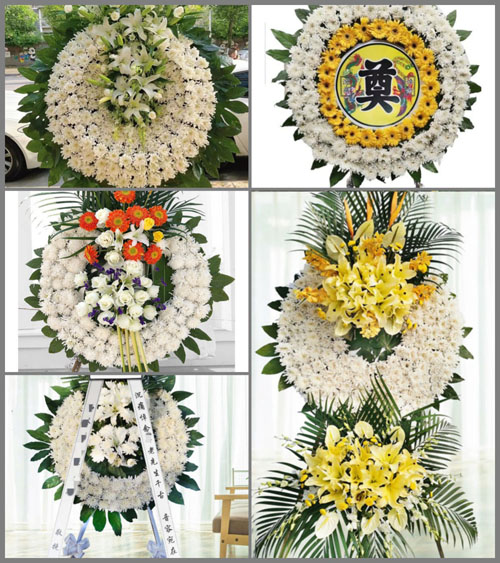 山东青岛胶州市张应镇石崖子村花圈速递